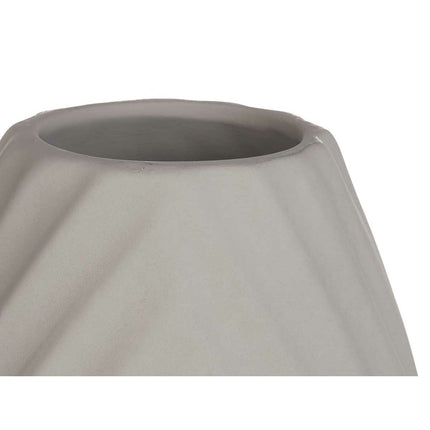 Vase Streifen Grau aus Keramik 29 x 41 x 29 cm (2 Stück)