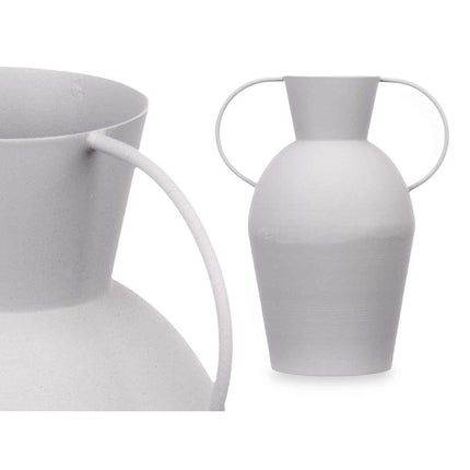 Vase Grau Stahl 20 x 27 x 14 cm (6 Stück)