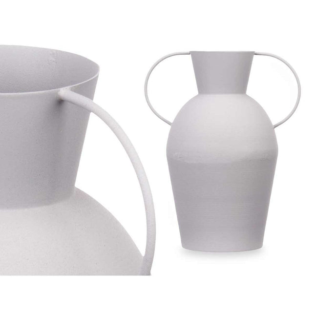 Vase Grau Stahl 20 x 27 x 14 cm (6 Stück)