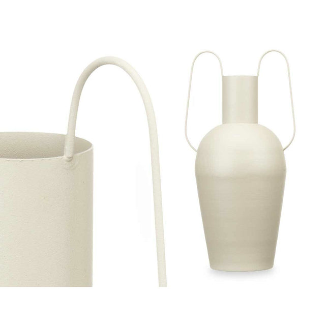 Vase Mit Griffen Hellbraun Stahl 24 x 45 x 18 cm (4 Stück)
