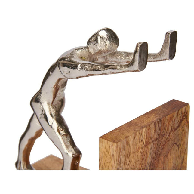 Deko-Figur Bogstøtte Silberfarben Metall 16,5 x 18,5 x 9,5 cm (6 Stück)