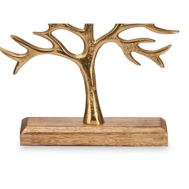 Deko-Figur Baum Gold Metall 22 x 29,5 x 5 cm (6 Stück)