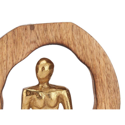 Deko-Figur Sitzend Gold Metall 15,5 x 27 x 8 cm (6 Stück)
