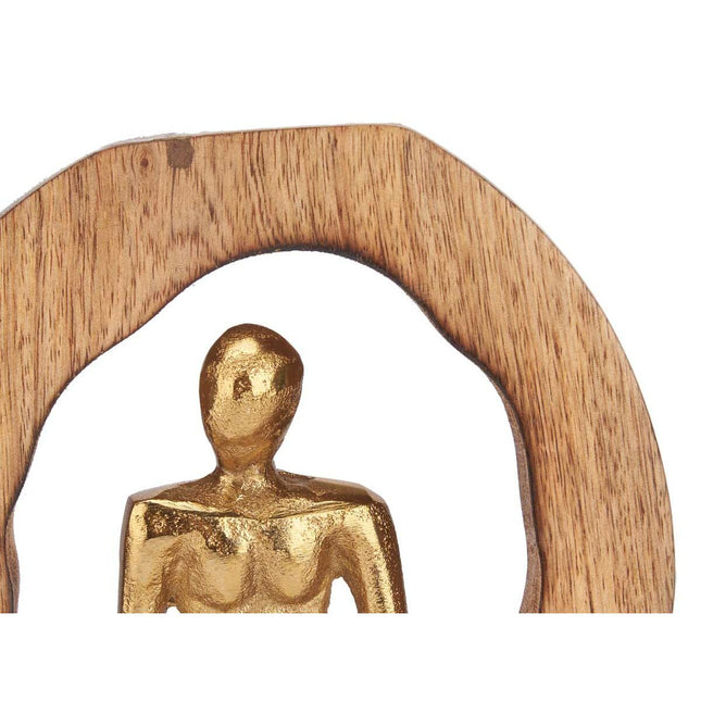 Deko-Figur Sitzend Gold Metall 15,5 x 27 x 8 cm (6 Stück)