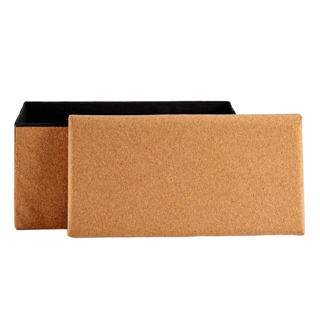 Dekorative Box Biegsam Braun Kork Holz MDF 36 x 36 x 72 cm (4 Stück)