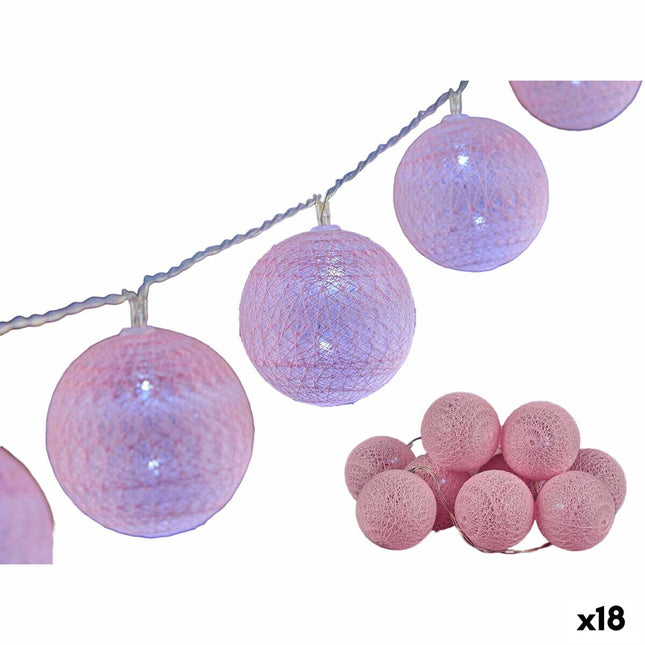 LED-Kugel-Girlande Ø 5 cm Rosa 2 m (18 Stück)