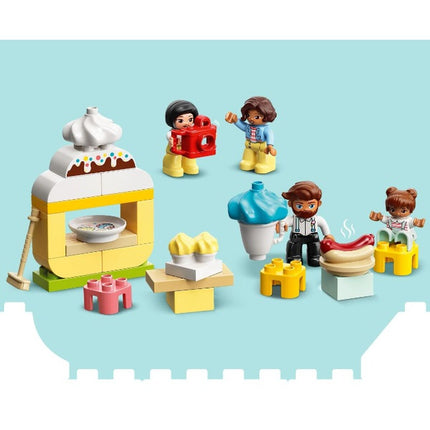 Konstruktionsspiel Lego DUPLO Town Amusement Park - Train, Carousel and Ferris Wheel