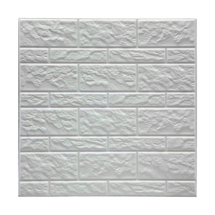 Aufkleber Atmosphera Wand Dekorativ Mit Relief Weiß 2 Stück (30 x 30 cm)