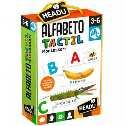 Lernspiel HEADU Alfabeto táctil Montessori (4 Stück)