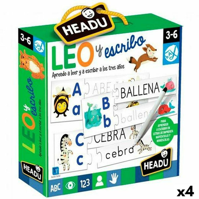 Lernspiel HEADU Leo y Escribo (4 Stück)