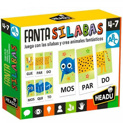 Pädagogisches Spielzeug HEADU Fantasílabas (4 Stück)