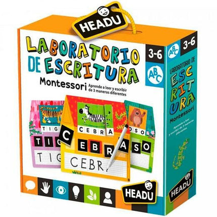 Lernspiel HEADU Laboratorio de escritura Montessori (4 Stück)