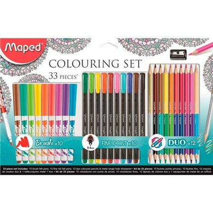 Zeichenset Maped Mandala 33 Stücke (6 Stück)