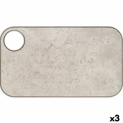 Schneidebrett Arcos Grau Harz 24 x 14 cm Faser (3 Stück)