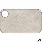 Schneidebrett Arcos Grau Harz 24 x 14 cm Faser (3 Stück)