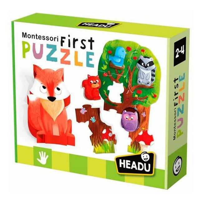 Puzzle HEADU Montessori Wald (4 Stück)