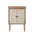 Schrank SHABBY CHIC 64 x 37 x 86 cm natürlich Holz Weiß