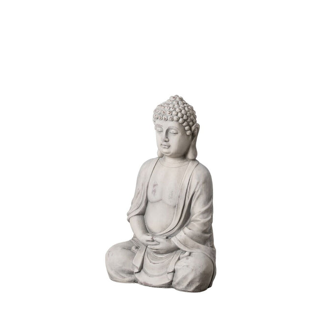Skulptur Buddha Grau Ethnisch 44,5 x 28 x 70,5 cm