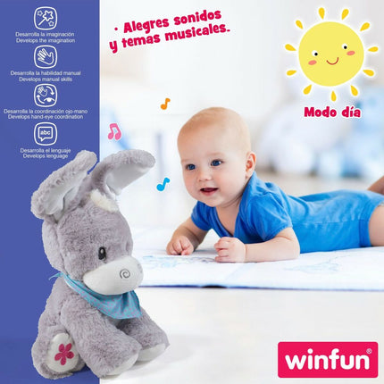 Baby-Spielzeug Winfun PEEKABOO Esel 22 x 35 x 19,5 cm (2 Stück)