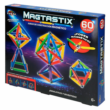 Konstruktionsspiel Cra-Z-Art Magtastix Deluxe 60 Stücke (4 Stück)
