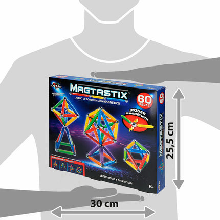 Konstruktionsspiel Cra-Z-Art Magtastix Deluxe 60 Stücke (4 Stück)