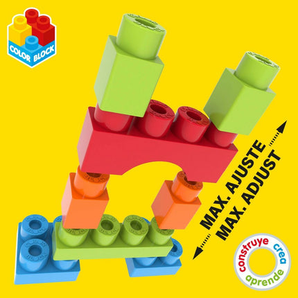 Konstruktionsspiel Color Block Basic Würfel 35 Stücke (6 Stück)