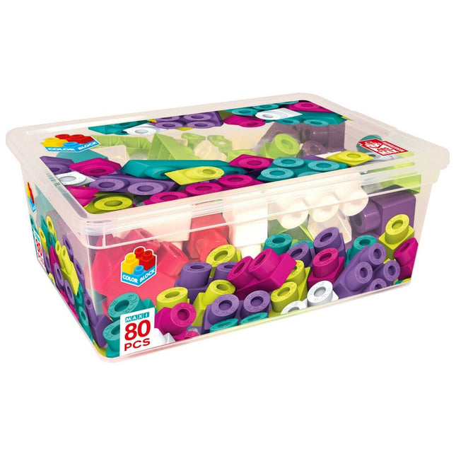 Konstruktionsspiel Color Block Trendy 80 Stücke (4 Stück)