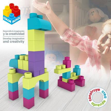 Konstruktionsspiel Color Block Trendy 80 Stücke (4 Stück)