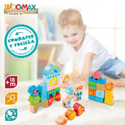 Konstruktionsspiel Woomax 32 Stücke (6 Stück)