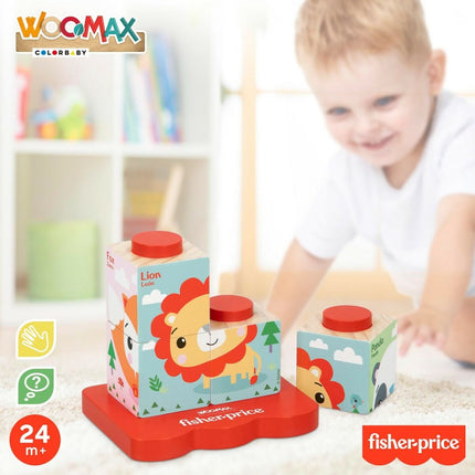 Kinder Puzzle aus Holz Fisher Price + 2 Jahre (6 Stück)