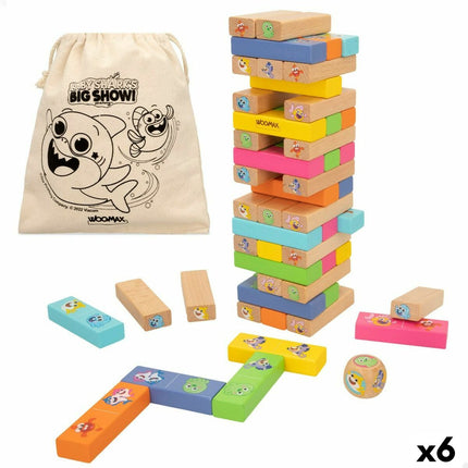 Konstruktionsspiel Baby Shark 51 Stücke (6 Stück)