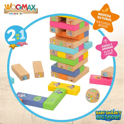 Konstruktionsspiel Baby Shark 51 Stücke (6 Stück)