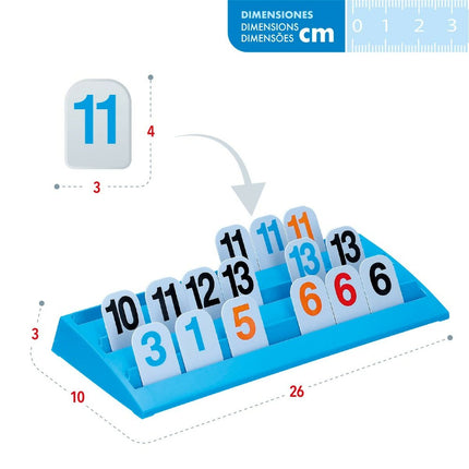 Tischspiel Colorbaby Rummigame 26 x 3 x 10 cm (6 Stück)