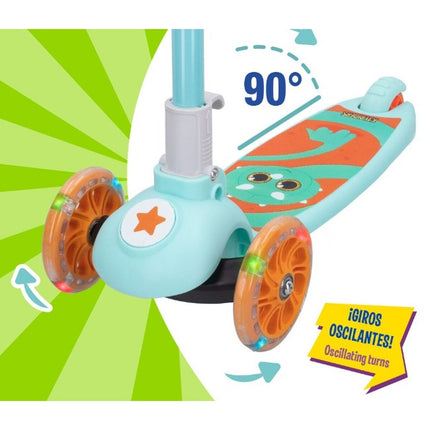 Scooter K3yriders Dino Blau 4 Stück