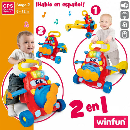 Rutschauto Winfun Licht Sound Flugzeug 37 x 17,5 x 14 cm (2 Stück)