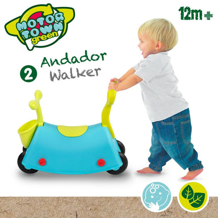 Rutschauto Motor Town Blau grün 3 in 1 54 x 44 x 26 cm (2 Stück)