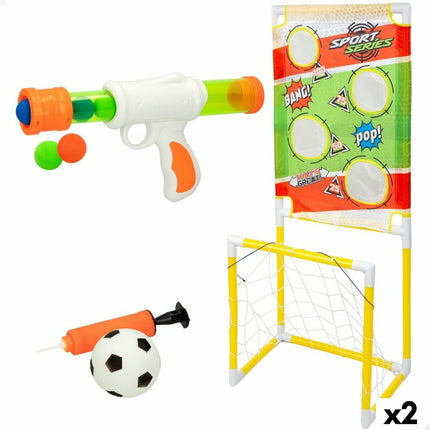 Zielspiel Colorbaby Zielscheibe Fussballtor 48,5 x 113 x 35,5 cm (2 Stück)