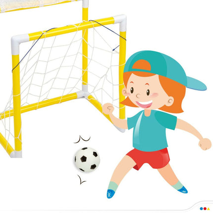 Zielspiel Colorbaby Zielscheibe Fussballtor 48,5 x 113 x 35,5 cm (2 Stück)