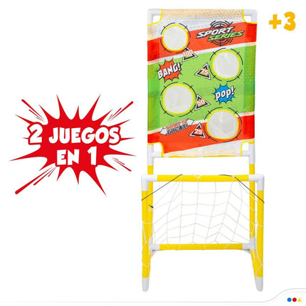 Zielspiel Colorbaby Zielscheibe Fussballtor 48,5 x 113 x 35,5 cm (2 Stück)