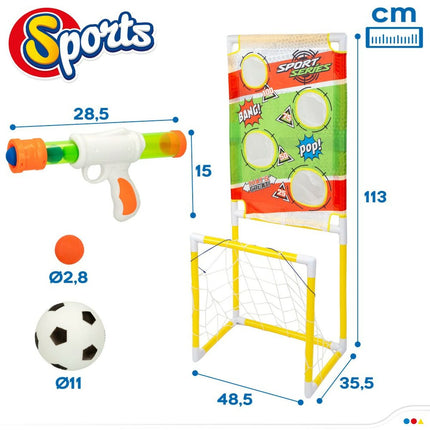 Zielspiel Colorbaby Zielscheibe Fussballtor 48,5 x 113 x 35,5 cm (2 Stück)