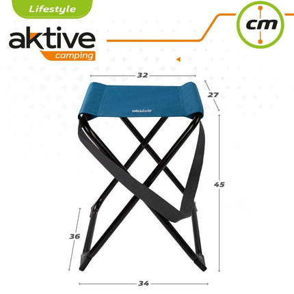 Klapphocker Aktive Blau 32 x 45 x 27 cm (4 Stück)