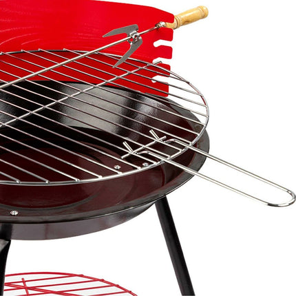 Grill Tragbarer Aktive Rot 37 x 61 x 45 cm Holz Eisen Ø 38 cm