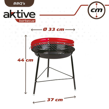 Grill Tragbarer Aktive Rot 37 x 44 x 33 cm Kunststoff Eisen