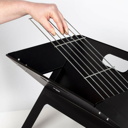 Grill Tragbarer Aktive Schwarz 45 x 30 x 29 cm Stahl Eisen