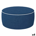 Aufblasbares Puff Aktive Marineblau 53 x 23 x 53 cm Klassich (4 Stück)