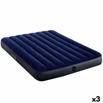 Luftmatratze Intex CLASSIC DOWNY 137 x 25 x 191 cm (3 Stück)