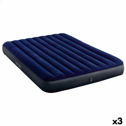 Luftmatratze Intex CLASSIC DOWNY 203 x 25 x 152 cm (3 Stück)