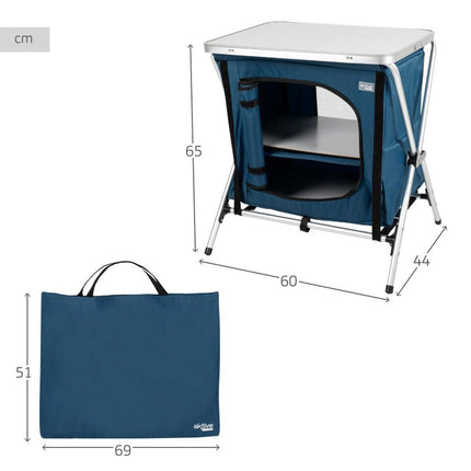 Campingschrank Aktive Biegsam Blau 2 Stück 60 x 67 x 44 cm