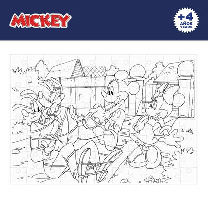 Kinderpuzzle Mickey Mouse Beidseitig 108 Stücke 70 x 1,5 x 50 cm (6 Stück)