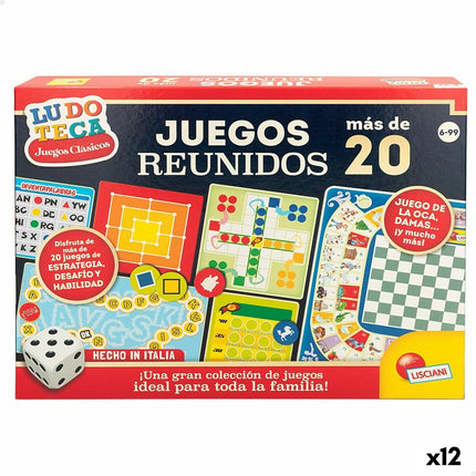 Tischspiel Lisciani Juegos reunidos ES 40 x 0,1 x 33 cm (12 Stück)